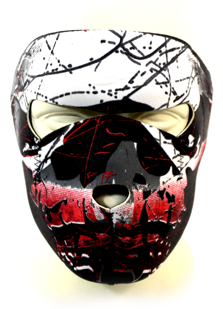 Байкерская маска череп в проволоке на все лицо - фото 2 - rockbunker.ru