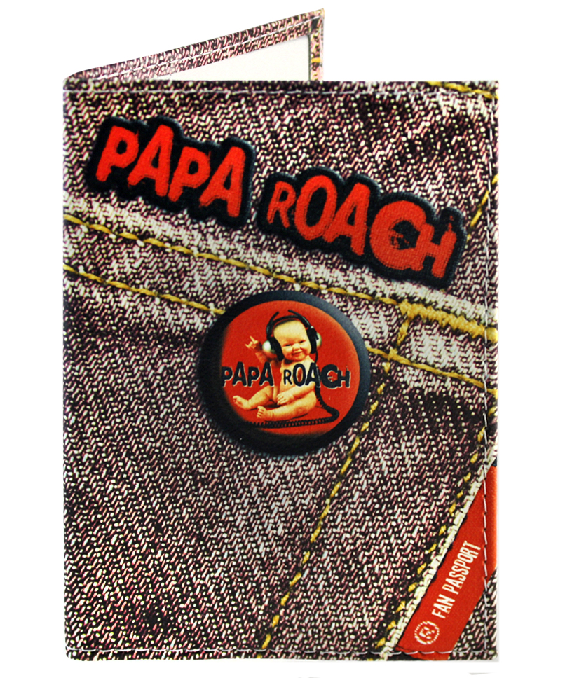 Обложка на паспорт RockMerch Papa Roach - фото 1 - rockbunker.ru