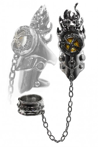 Кольцо Katekyo Hitman Reborn Vongola Gear жёлтое - фото 2 - rockbunker.ru