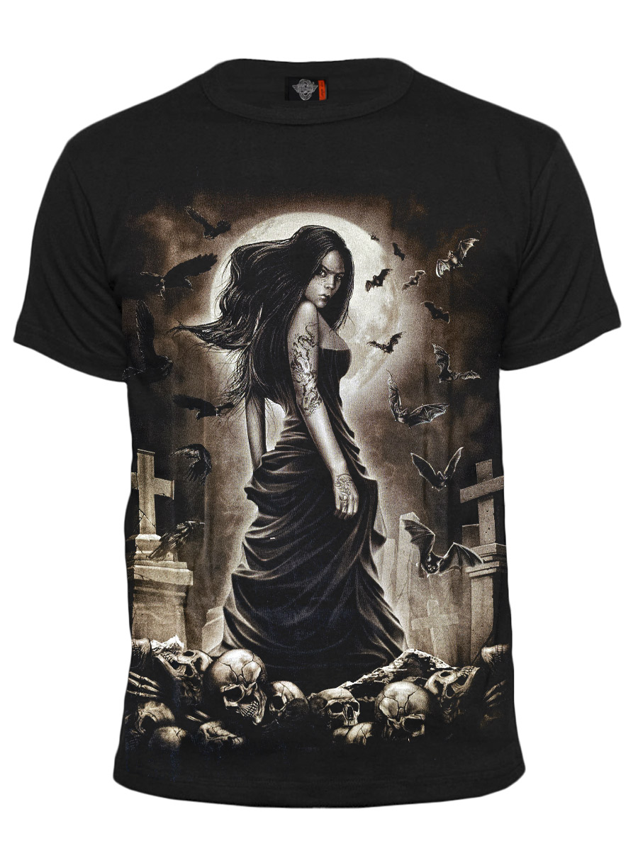 Футболка Rock Eagle Дама На Кладбище - фото 1 - rockbunker.ru