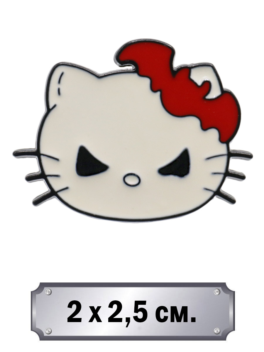 Значок Hello Kitty Злюка - фото 1 - rockbunker.ru