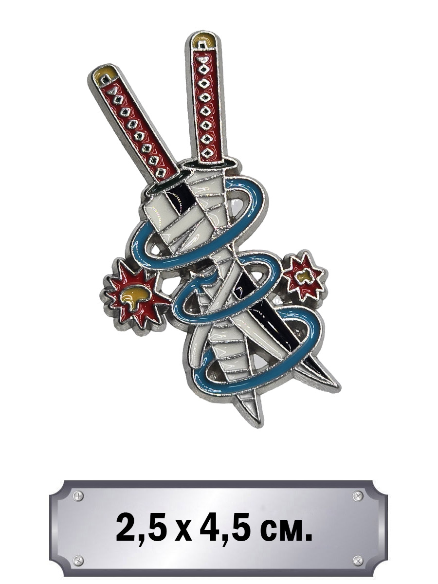 Значок Клинки Тенгена - фото 1 - rockbunker.ru