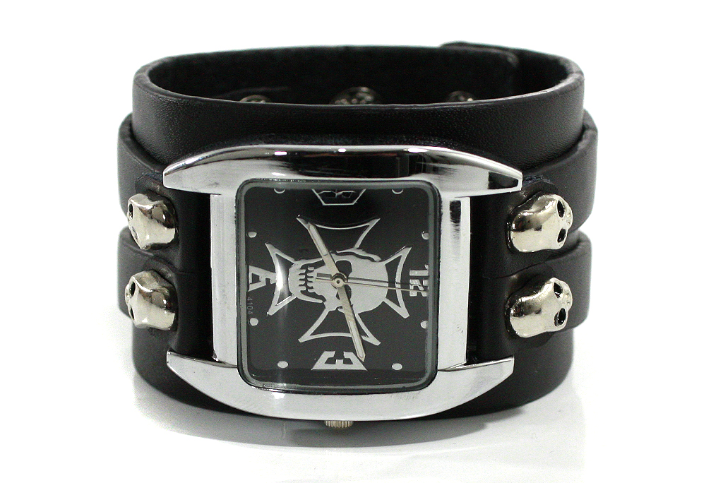 Часы наручные Мальтийский Роджер с Ремешком-напульсником - фото 2 - rockbunker.ru
