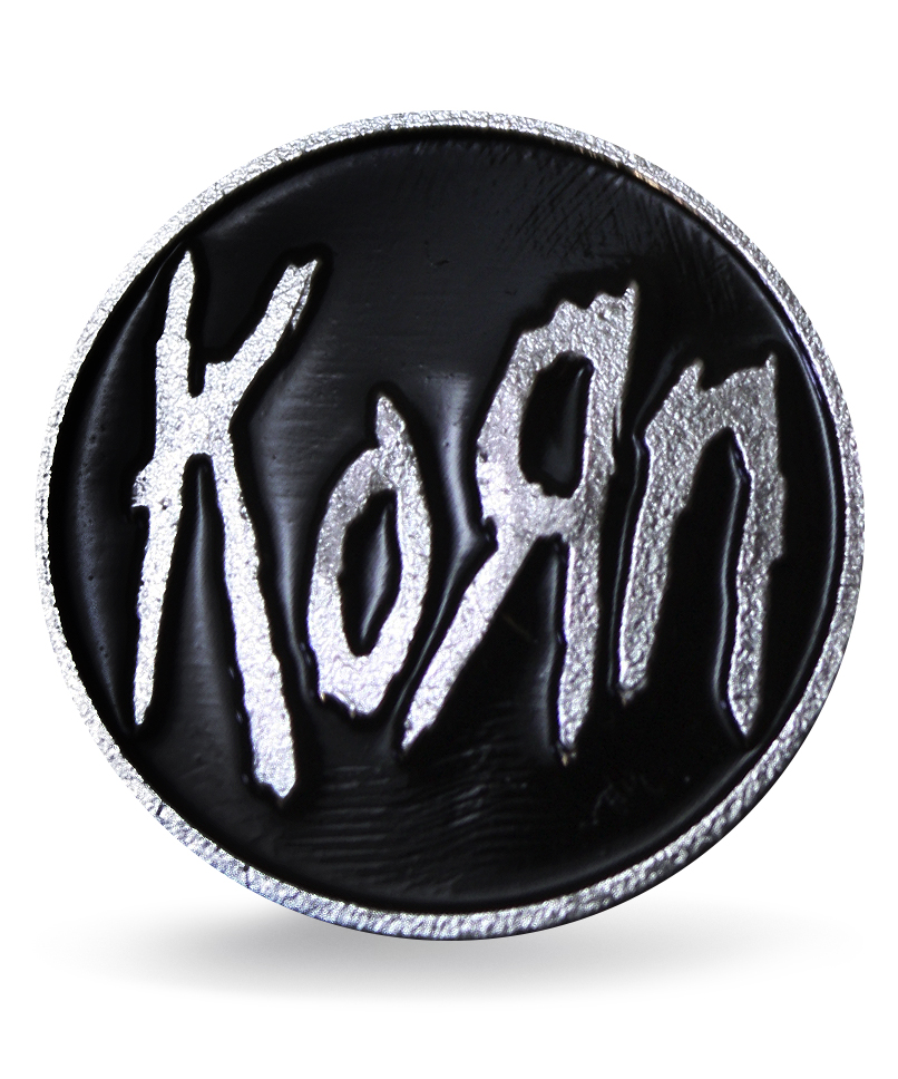 Значок алюминиевый Korn - фото 1 - rockbunker.ru
