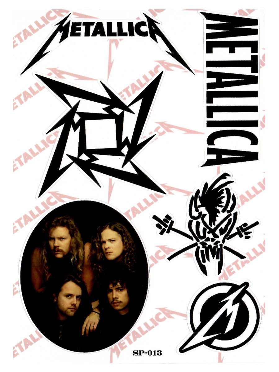 Набор стикеров Metallica - фото 2 - rockbunker.ru