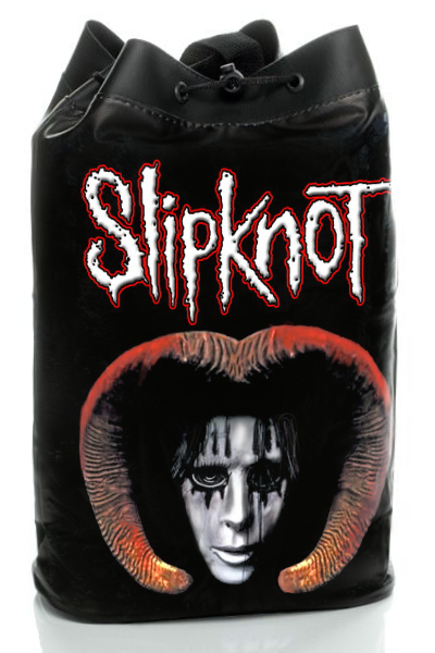 Торба Slipknot из кожзаменителя - фото 1 - rockbunker.ru