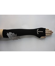 Перчатки-митенки Arm Warmer проклепанные - фото 1 - rockbunker.ru