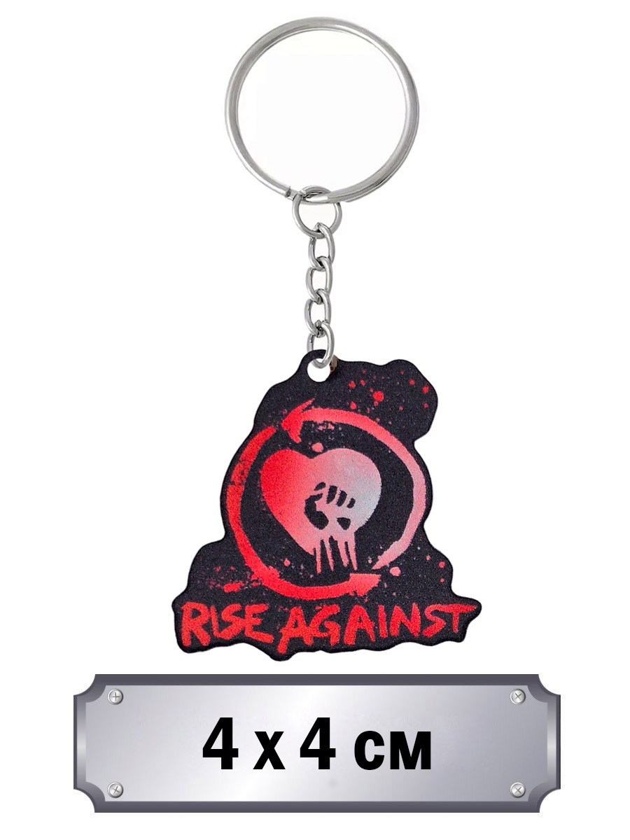Брелок Rise Against - фото 1 - rockbunker.ru