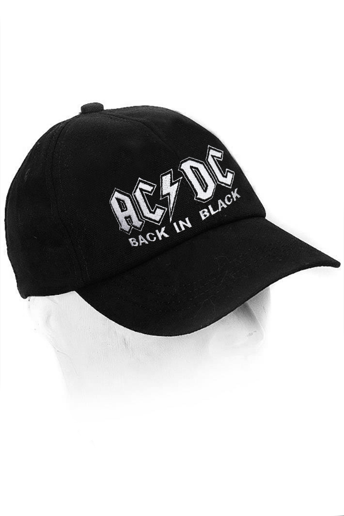 Бейсболка AC DC Back In Black - фото 1 - rockbunker.ru