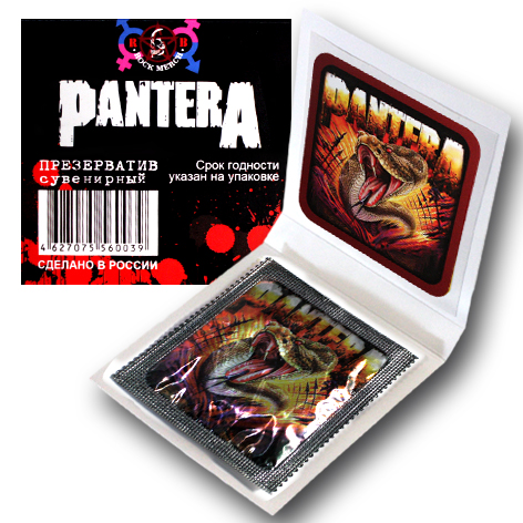 Презерватив RockMerch Pantera - фото 3 - rockbunker.ru