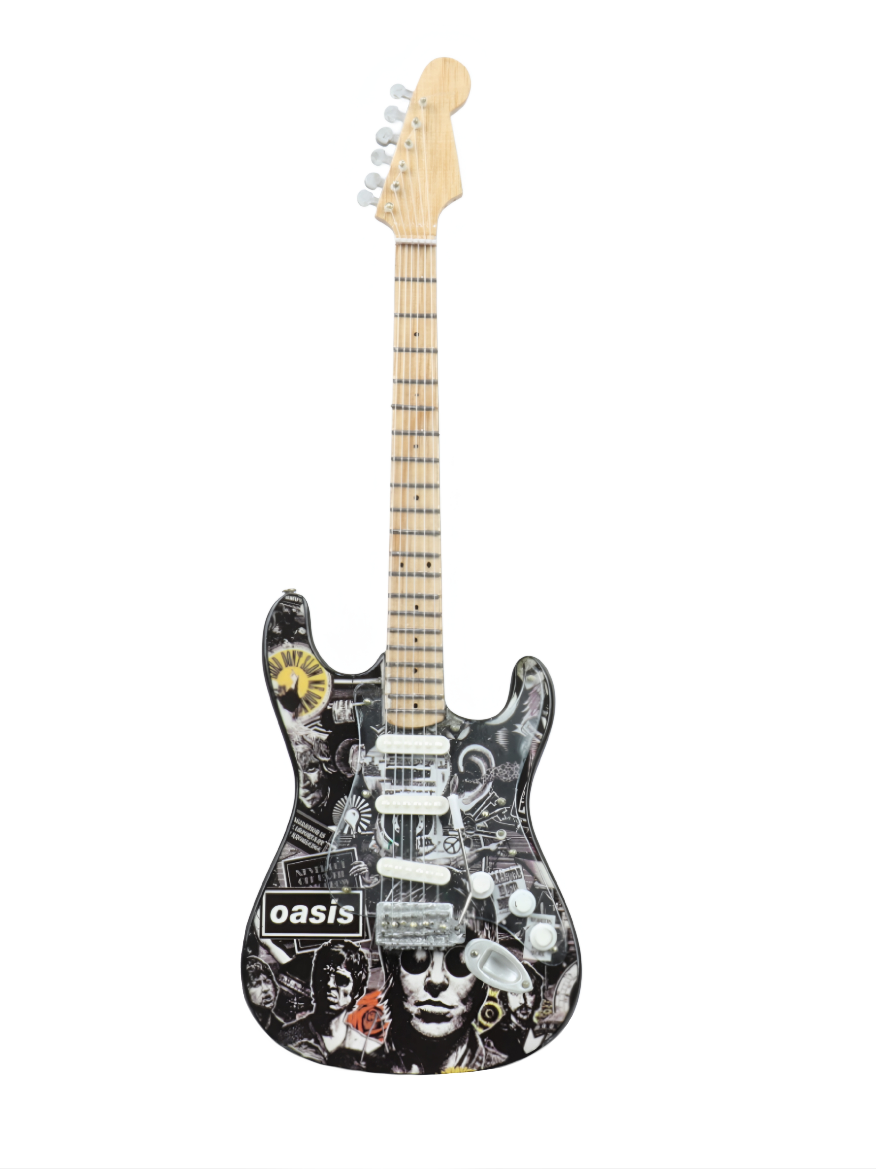 Сувенирная копия гитары в кейсе Oasis 3 - фото 2 - rockbunker.ru