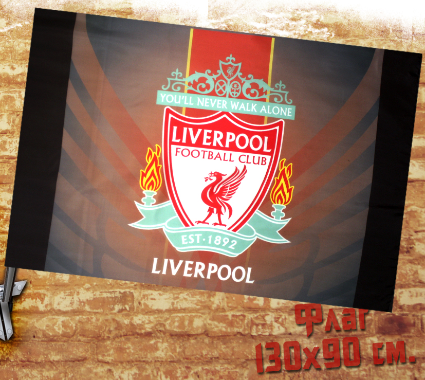 Флаг Liverpool Footbal Club - фото 1 - rockbunker.ru