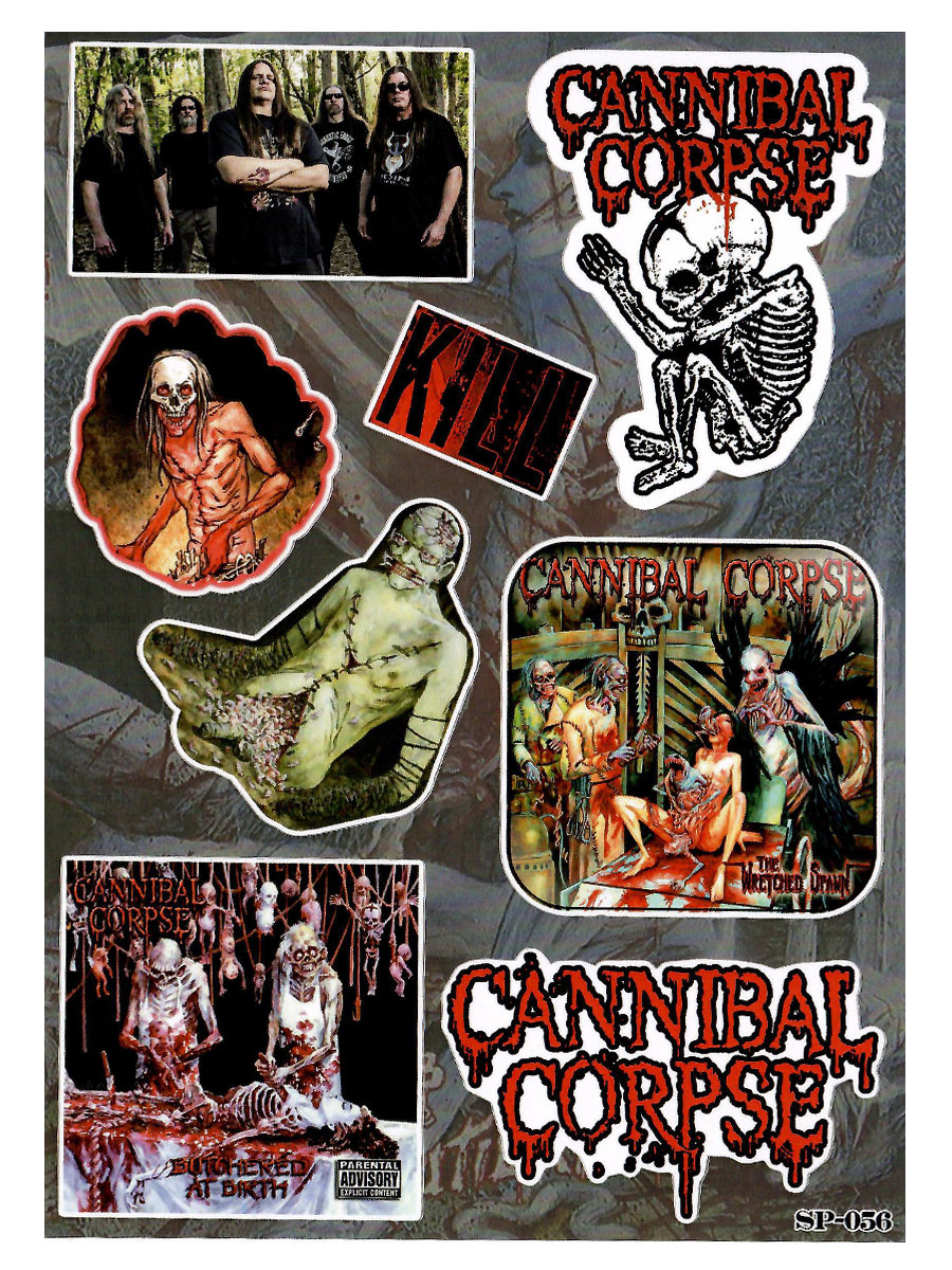 Набор стикеров Cannibal Corpse - фото 2 - rockbunker.ru