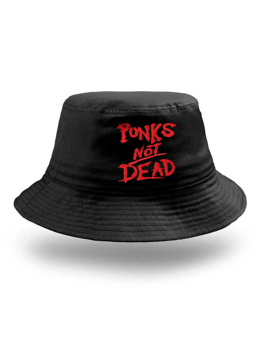 Панама Punks Not Dead черная - фото 1 - rockbunker.ru