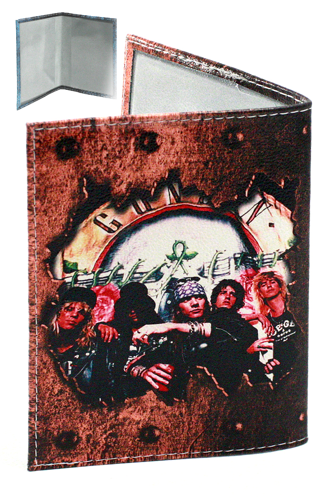 Обложка на паспорт RockMerch Guns n Roses - фото 2 - rockbunker.ru