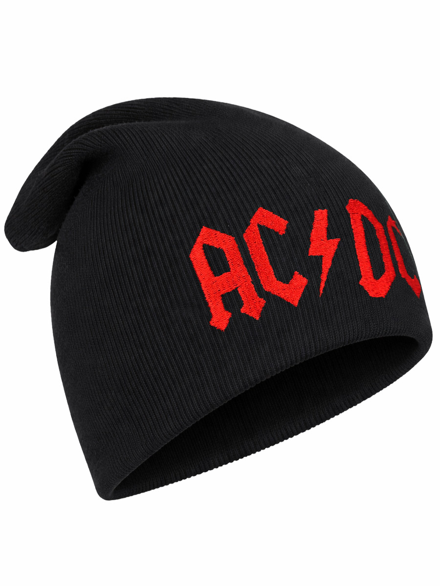 Шапка AC DC красная - фото 1 - rockbunker.ru