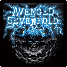 Кожаная нашивка Avenged sevenfold - фото 1 - rockbunker.ru