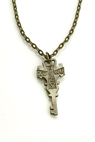 Кулон Ключ с крестом - фото 1 - rockbunker.ru