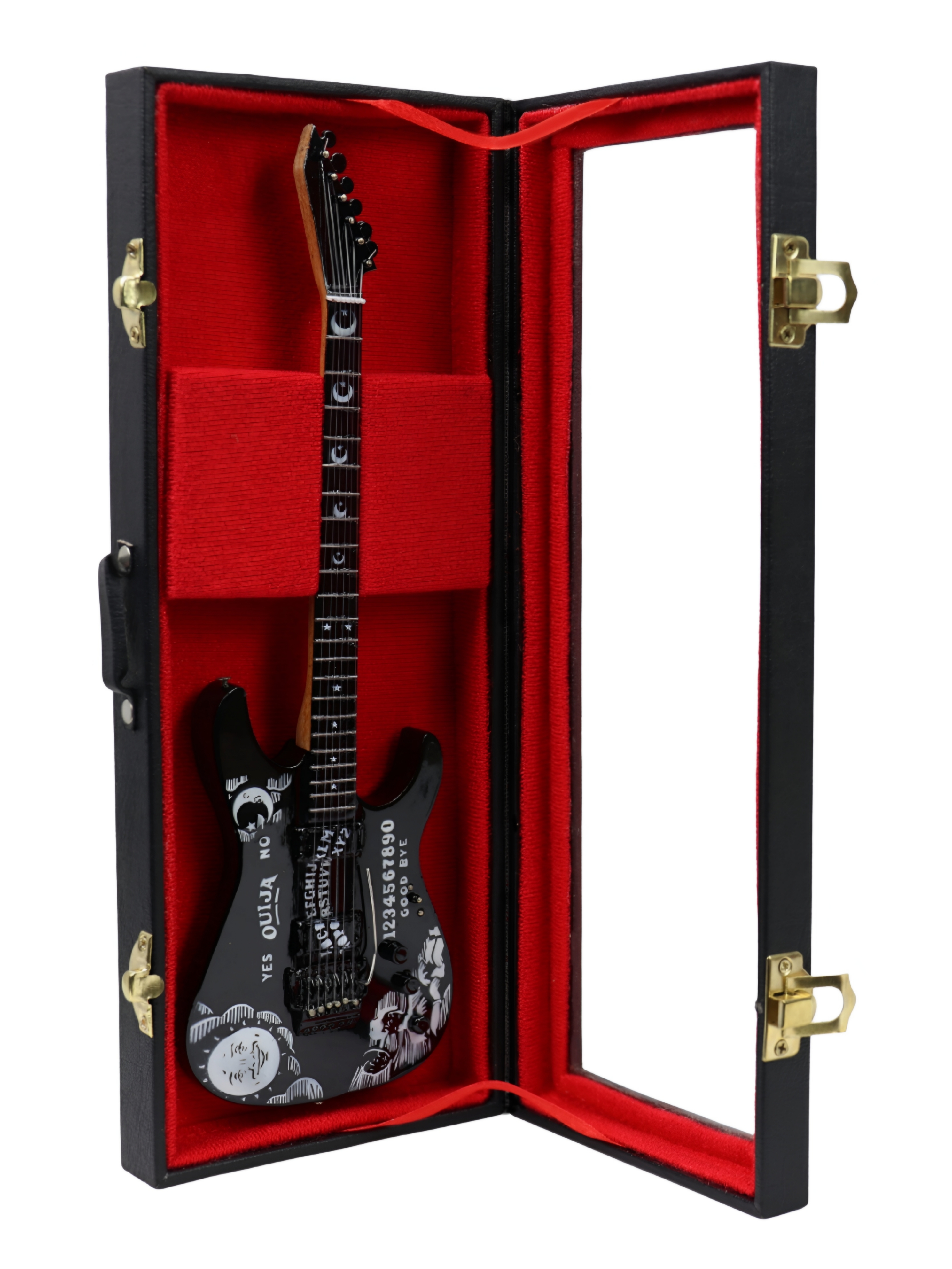 Сувенирная копия гитары в кейсе Metallica - фото 1 - rockbunker.ru