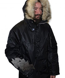 Куртка Аляска черная - фото 1 - rockbunker.ru