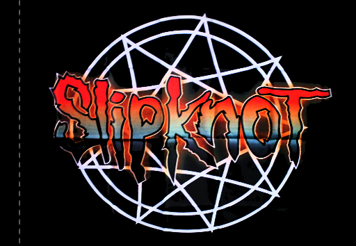 Флаг Slipknot красно-синий - фото 1 - rockbunker.ru