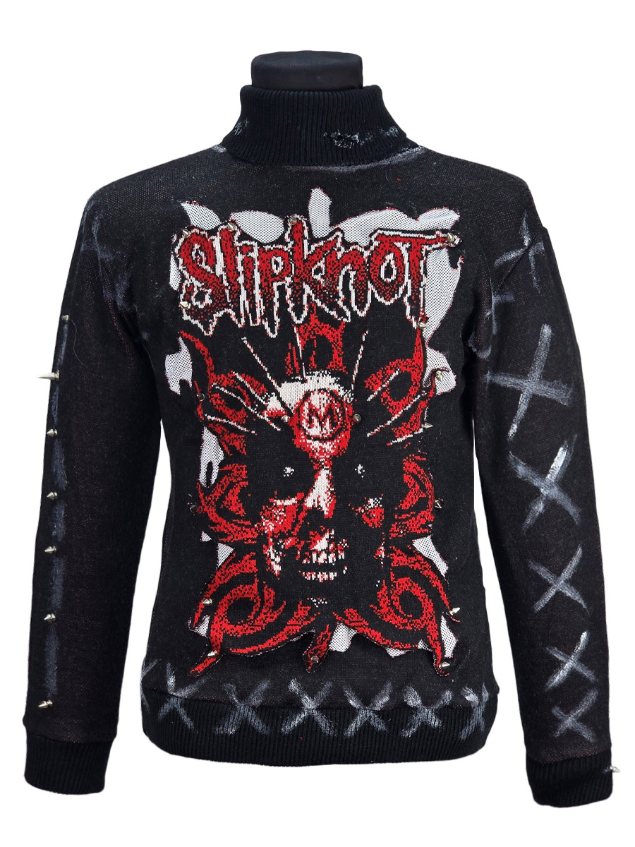 Свитер кастомный Slipknot - фото 1 - rockbunker.ru
