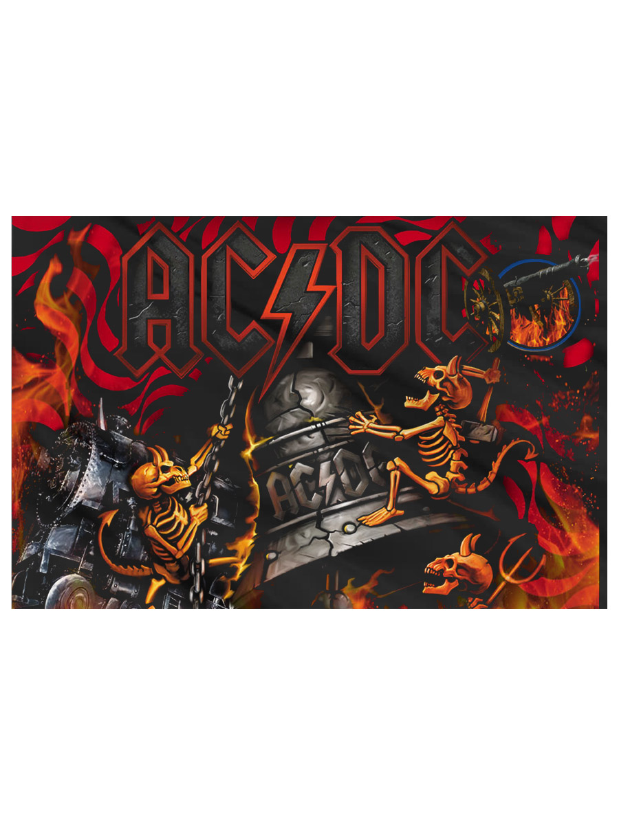 Флаг AC DC Hells Bells - фото 2 - rockbunker.ru