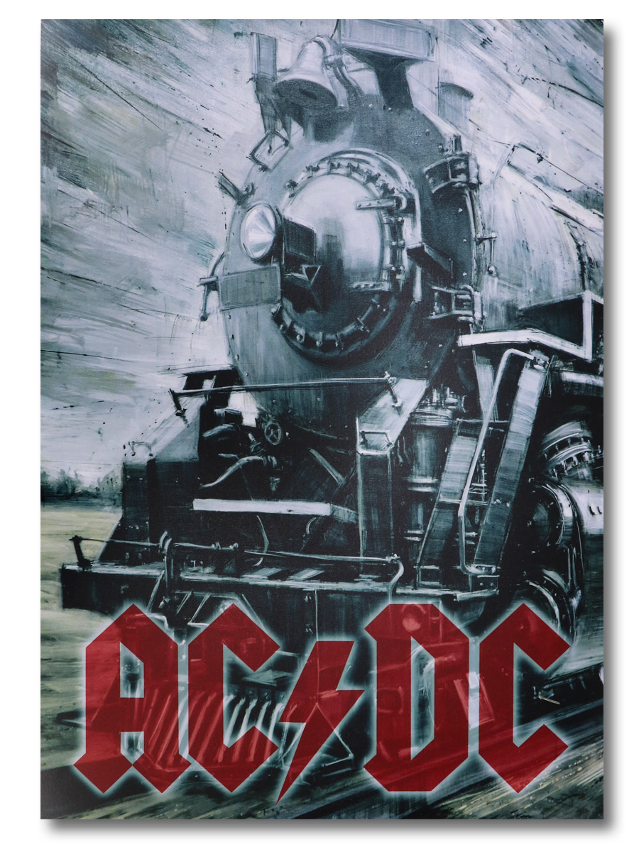 Плакат пластиковый AC DC Train - фото 1 - rockbunker.ru