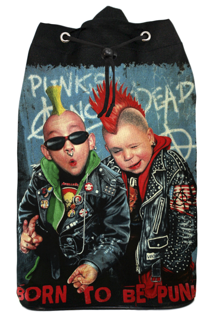 Торба Born to be punk текстильная - фото 1 - rockbunker.ru