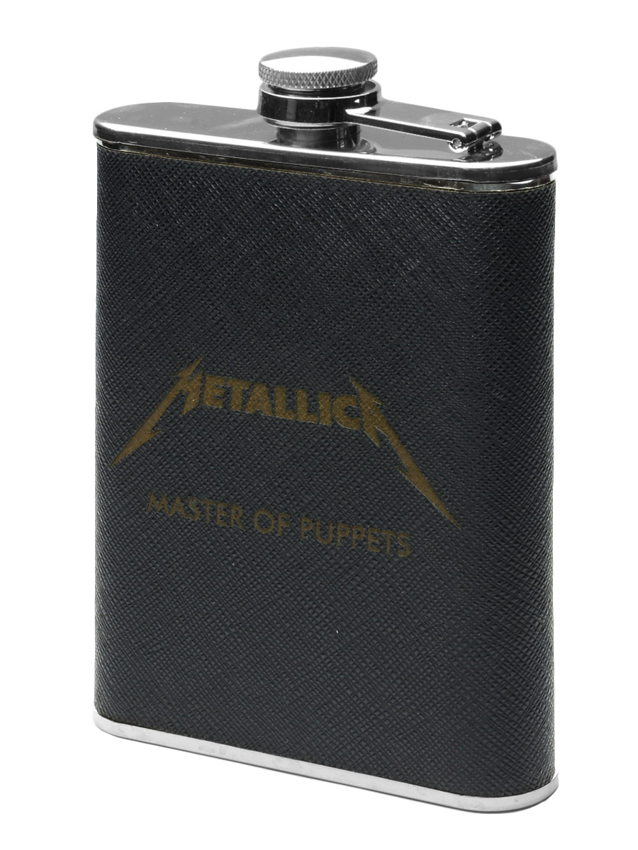 Фляга RockMerch с Портсигаром Metallica Master Of Puppets - фото 2 - rockbunker.ru