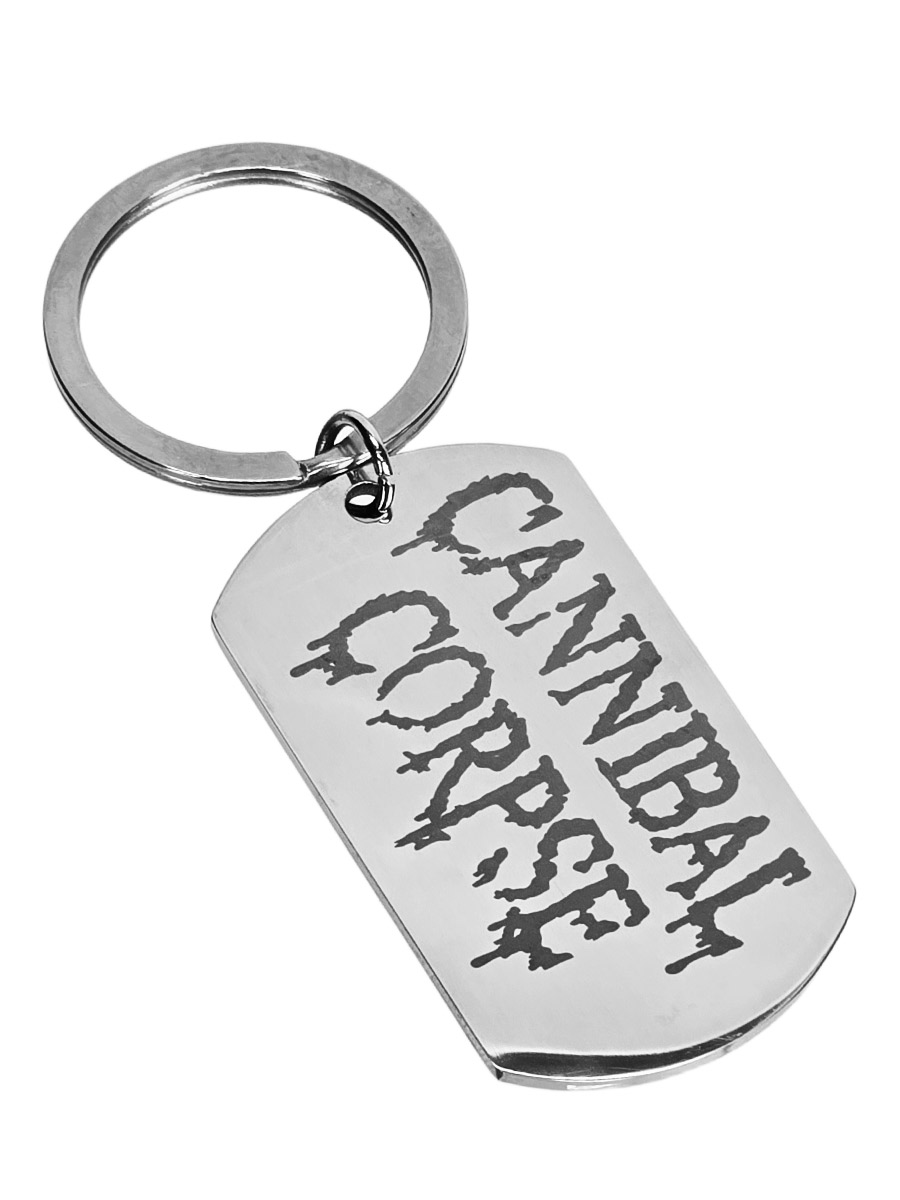 Брелок-жетон RockMerch с гравировкой Cannibal Corpse - фото 1 - rockbunker.ru