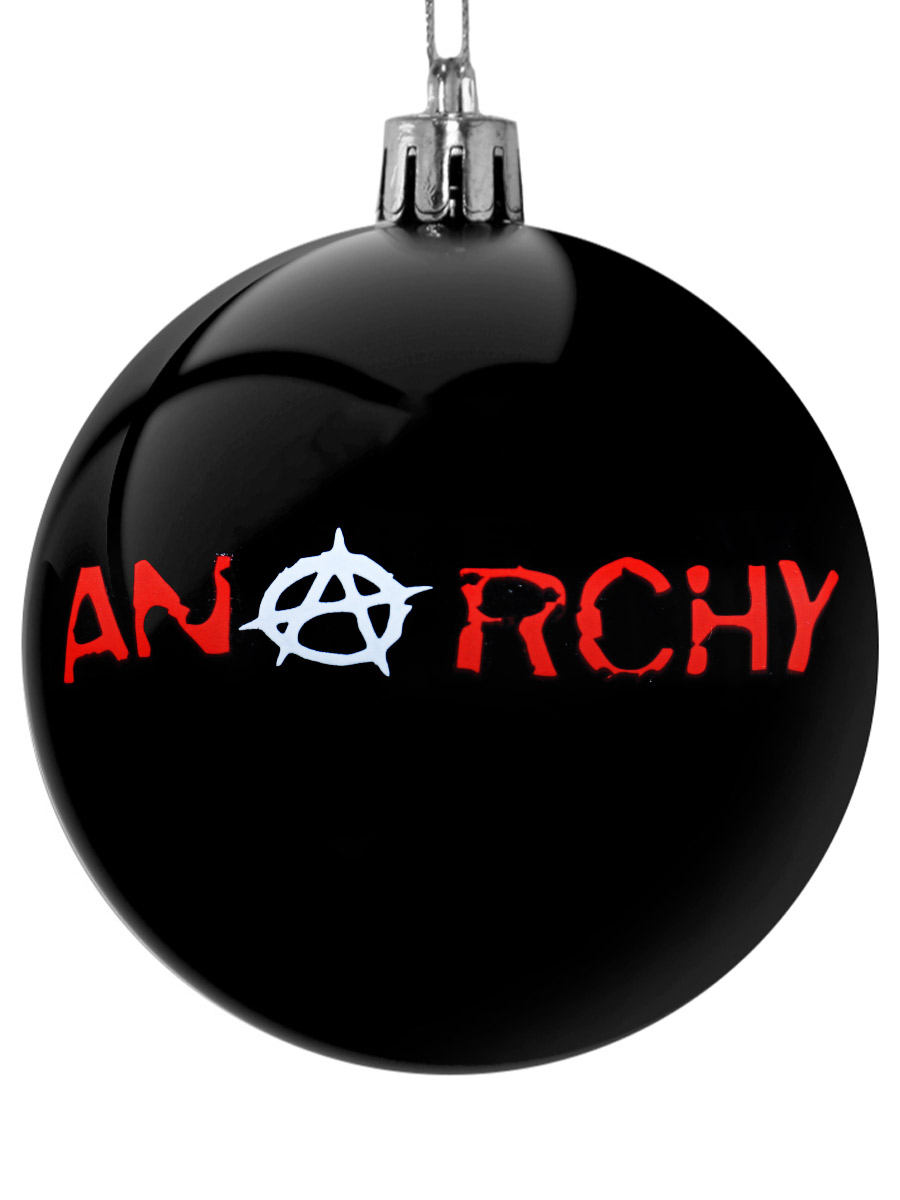 Елочный шар RockMerch Anarchy - фото 1 - rockbunker.ru