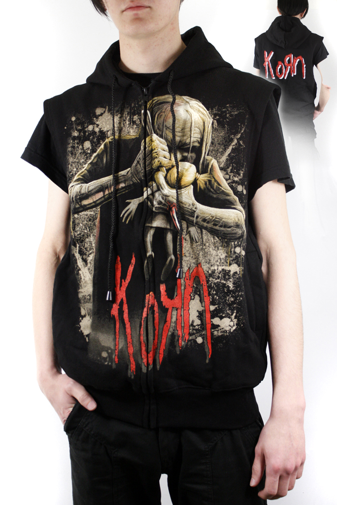 Толстовка Korn Woodoo без рукавов - фото 1 - rockbunker.ru