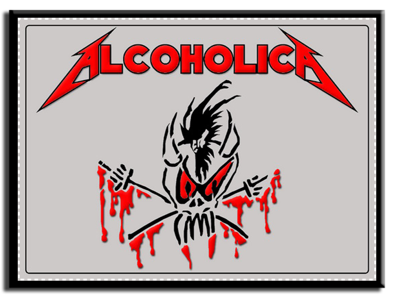 Кошелек Alcoholica - фото 1 - rockbunker.ru