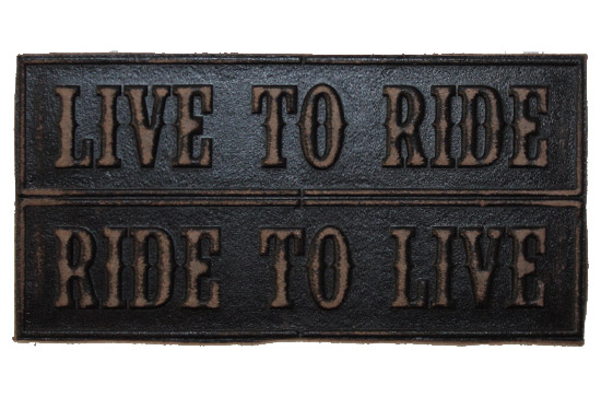 Нашивка кожаная Live To Ride Ride to Live чёрная - фото 4 - rockbunker.ru
