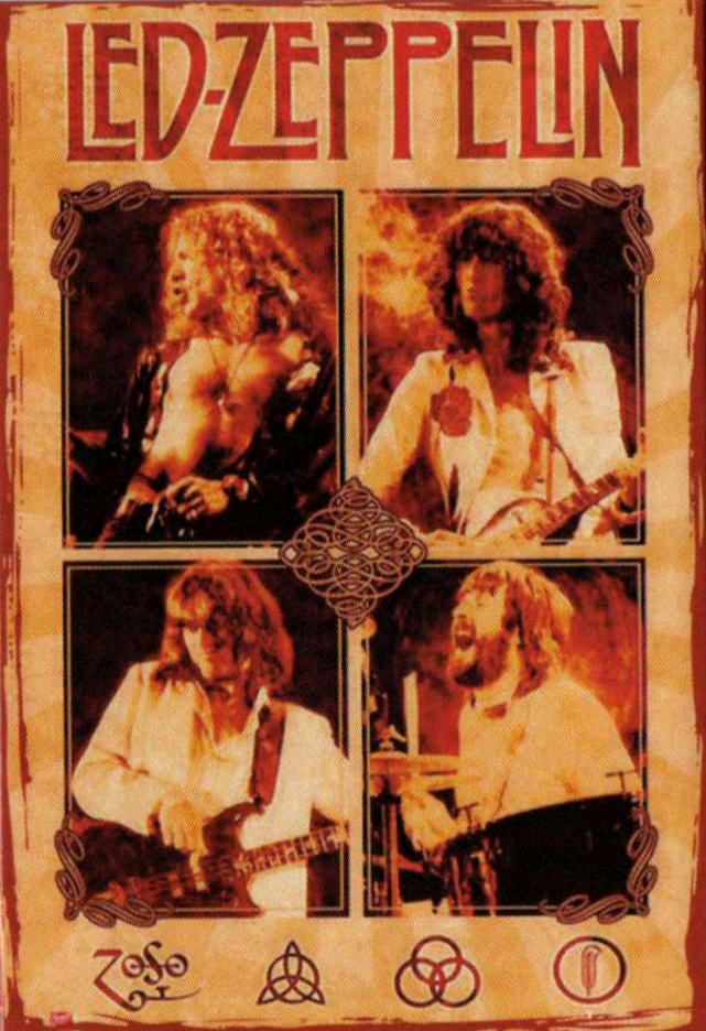 Магнит RockMerch Led Zeppelin - фото 1 - rockbunker.ru