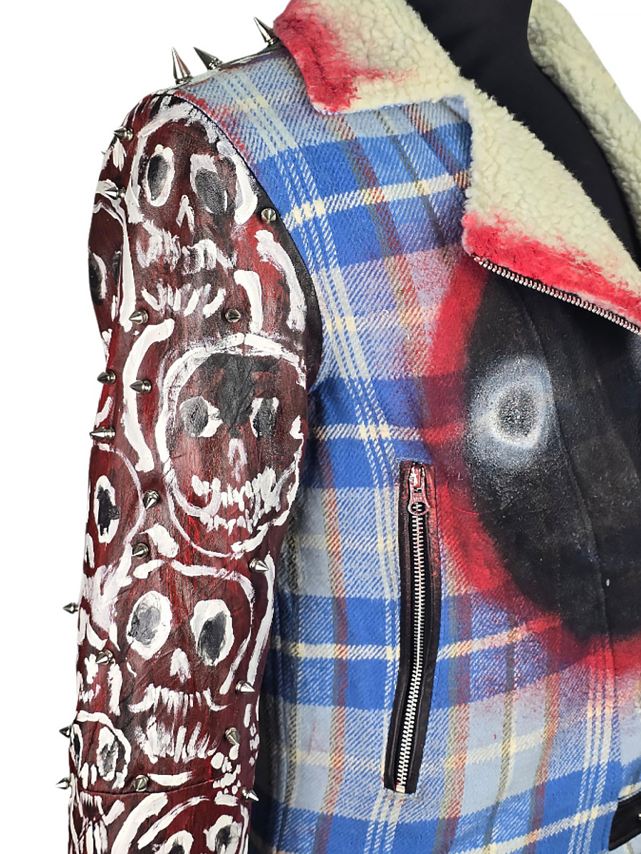 Косуха кастомная клетчатая Dead Man - фото 4 - rockbunker.ru