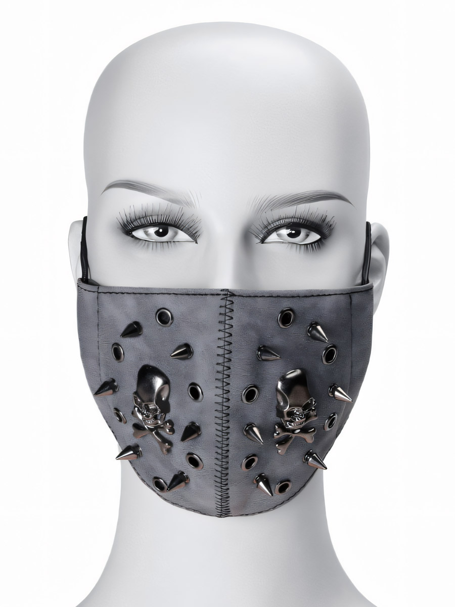 Маска Стимпанк Роджер с Шипами - фото 2 - rockbunker.ru