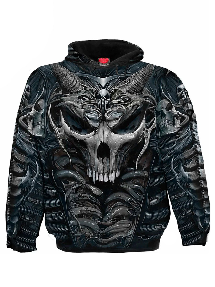 Толстовка Spiral Skull Armour - фото 1 - rockbunker.ru