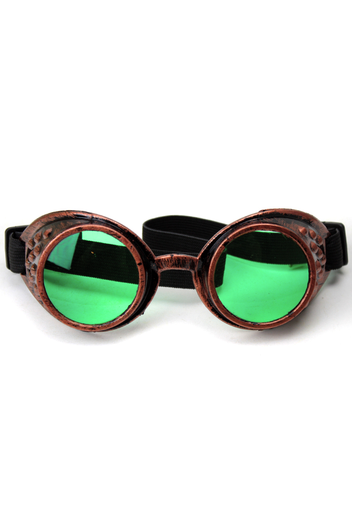 Кибер-очки гогглы темно-зеленые - фото 2 - rockbunker.ru