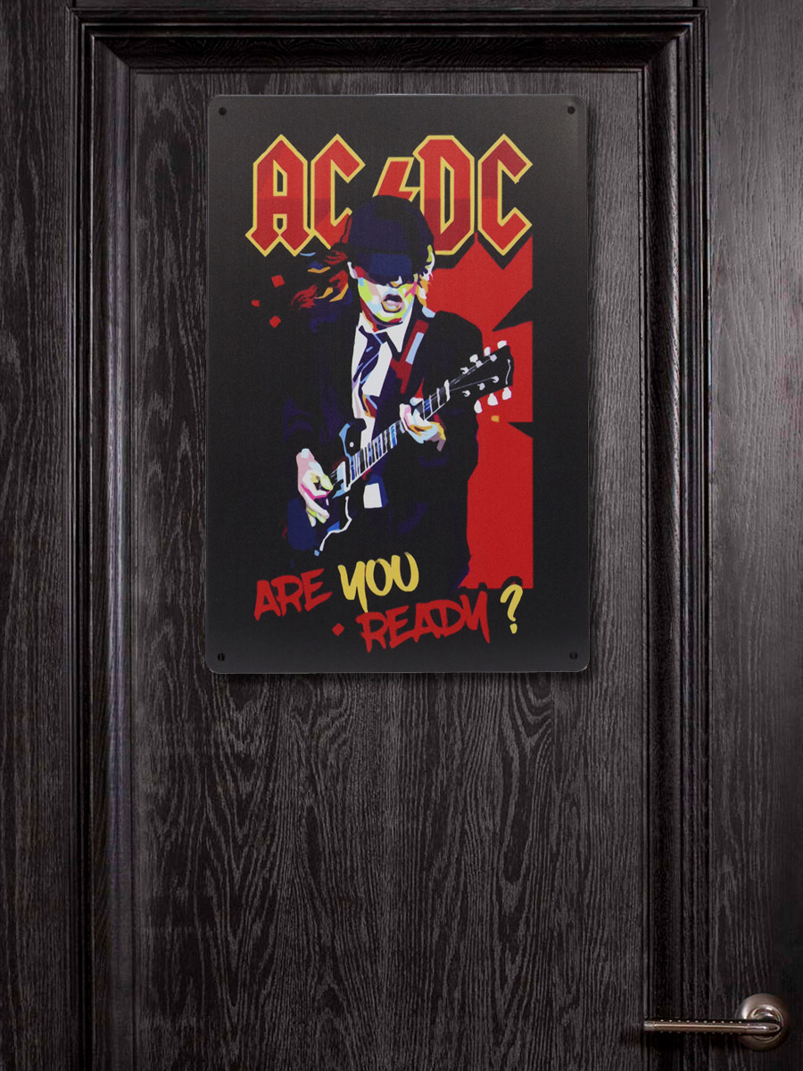 Табличка AC DC - фото 3 - rockbunker.ru