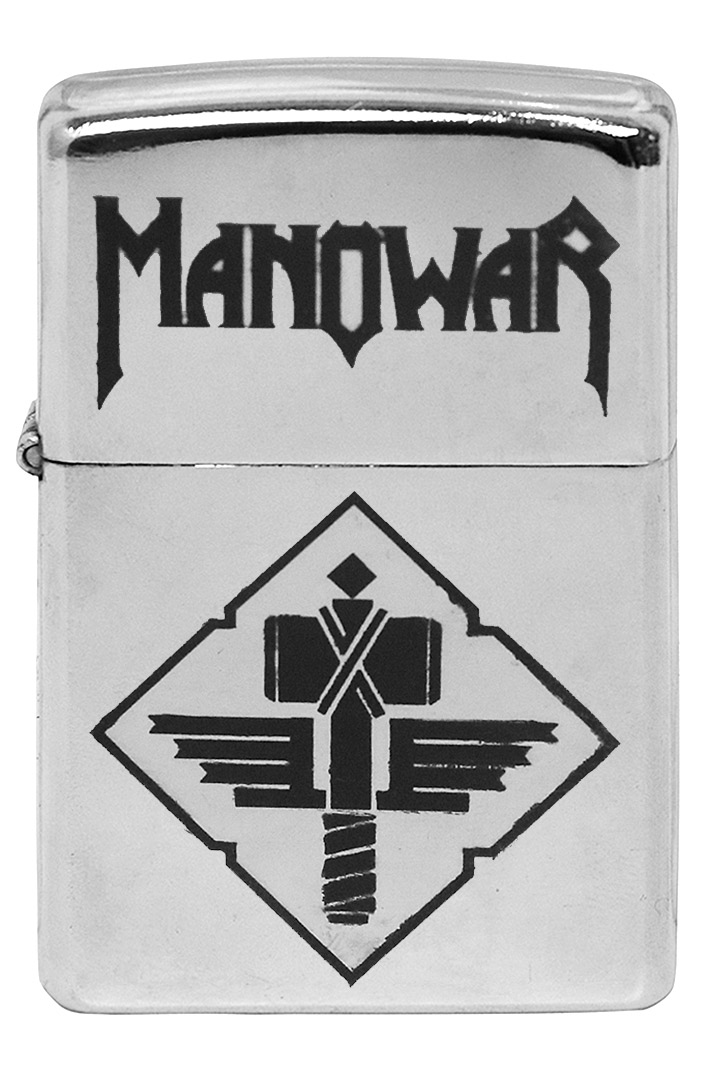 Зажигалка с гравировкой Manowar - фото 1 - rockbunker.ru