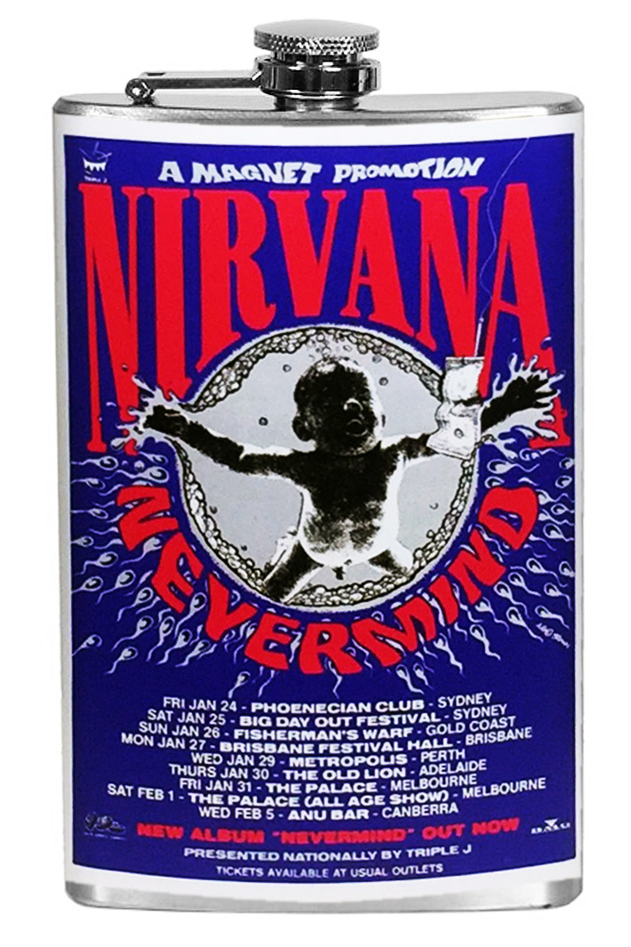 Фляга Nirvana Nevermind 9oz - фото 1 - rockbunker.ru