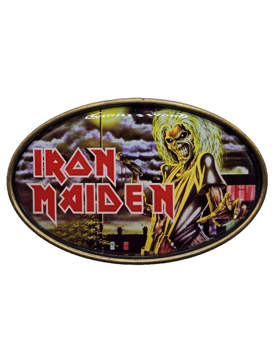 Пряжка RockMerch Iron Maiden - фото 1 - rockbunker.ru