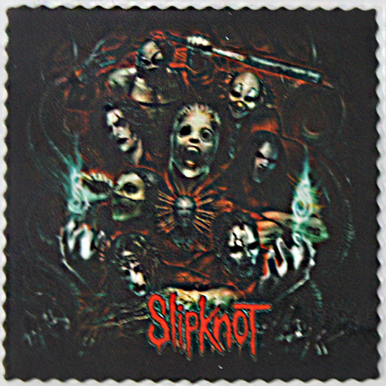 Кожаная нашивка Slipknot - фото 1 - rockbunker.ru