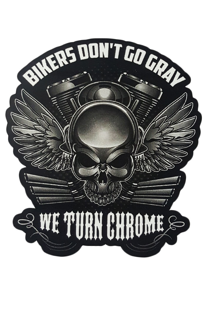 Наклейка-стикер Bikers Dont Go Gray - фото 1 - rockbunker.ru