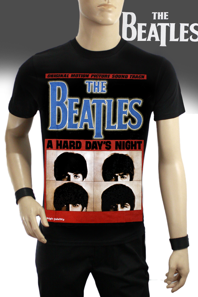 Футболка Hot Rock The Beatles A Hard Days Night - фото 1 - rockbunker.ru