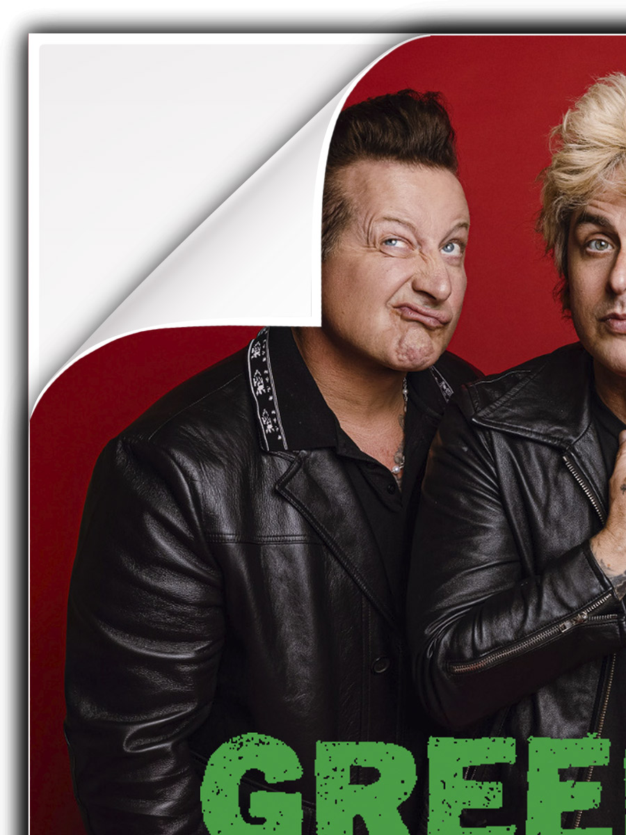Плакат самоклеющийся на стену Green Day - фото 3 - rockbunker.ru