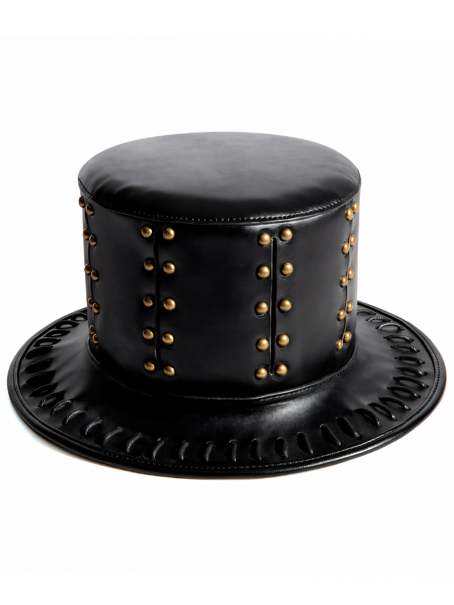 Стимпанк Шляпа с Заклепками - фото 1 - rockbunker.ru