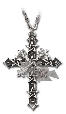 Кулон Alchemy Gothic P413 The Esotery Cross - фото 1 - rockbunker.ru